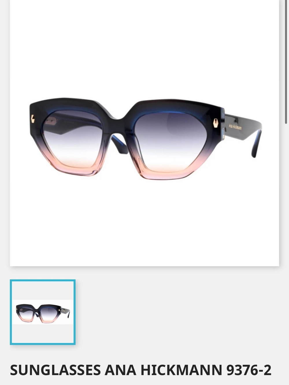 Gradient Black-to-Pink Oversized Sunglasses